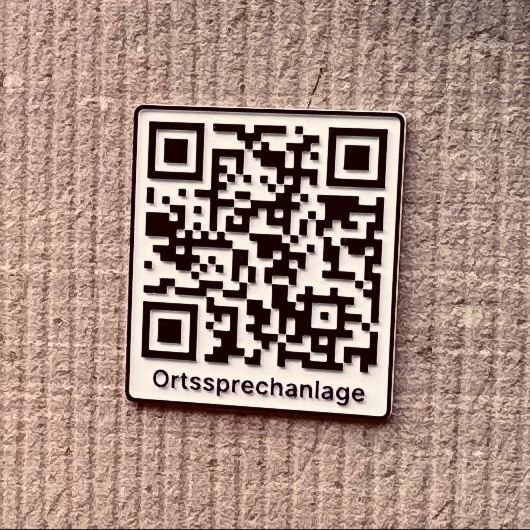 QR-Code Ortssprechanlage