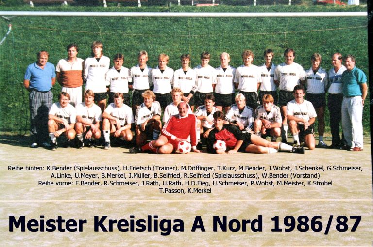 Aufsteiger 1987 in die Bezirksliga