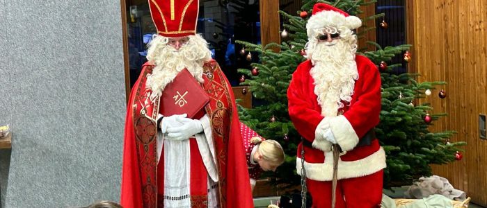 Besuch des Nikolaus im Kinder- und Eltern-Kind-Turnen des SV Staufenberg 